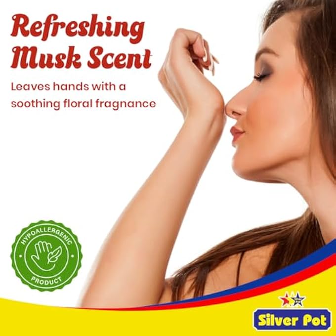 Silver Pot MUSK HAND WASH  5L GENTLE HYDRATING FORMULA WITH REFRESHING MUSK SCENT, EFFECTIVE GERM PROTECTION, AND LONG-LASTING SUPPLY - Image 3